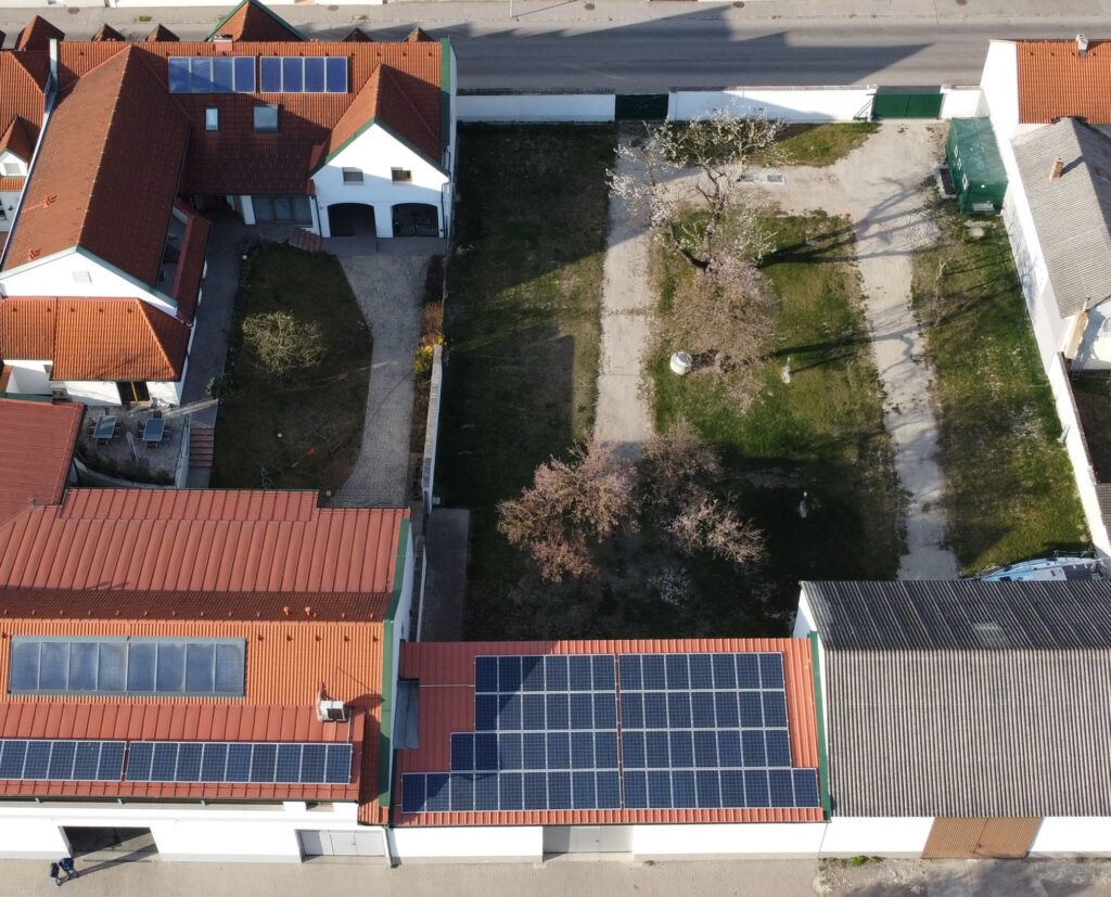 Mobile home pitch view from above